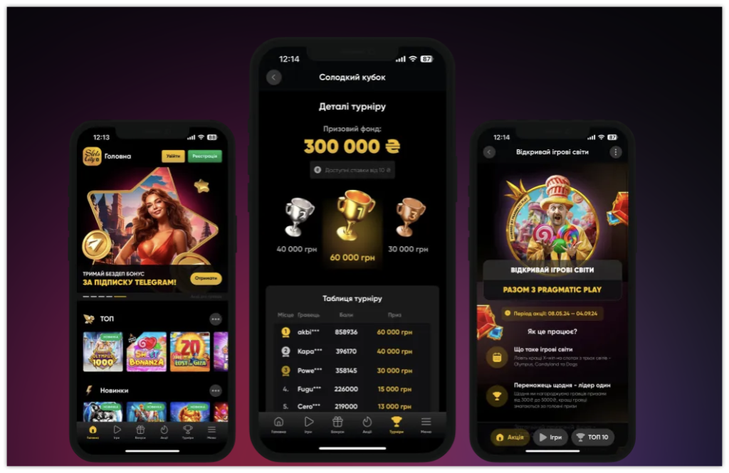 Мобільний додаток Slots City
